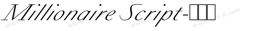 Millionaire Script字体转换
